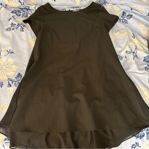 Black babydoll T-shirt dress